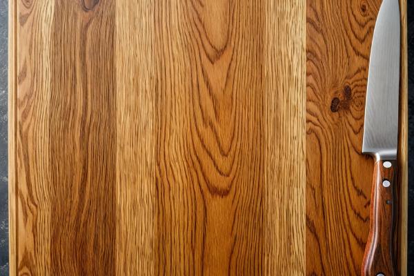 Wooden cutting board crafted by student